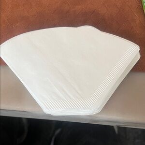 White Coffee Filters - Stack of Paper Filters